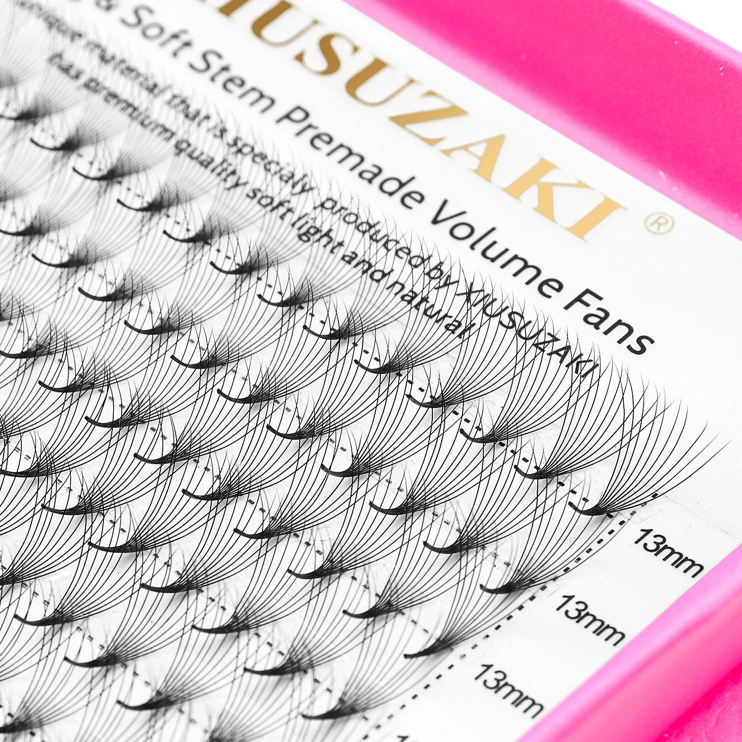 Eyelash Extension Russian - Xusuzaki 16 linhas de volume pré-fabricado