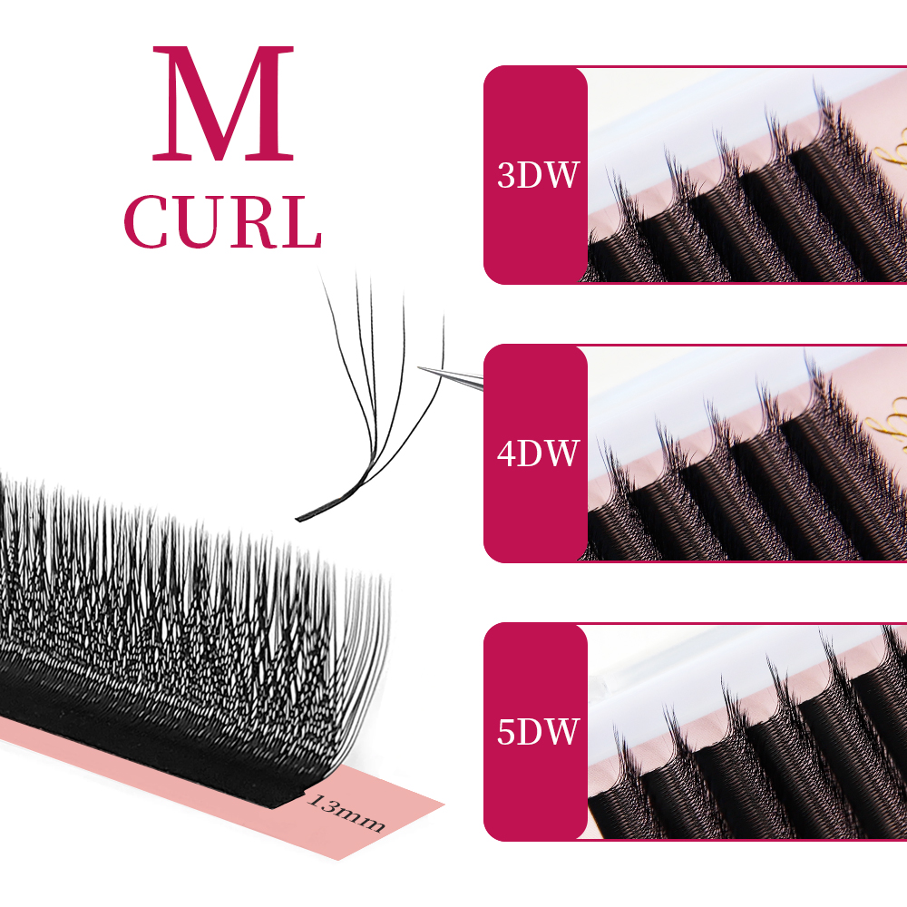 Eyelash Extension Human Hair - Extensão de Cílios Goddess W3D 4D