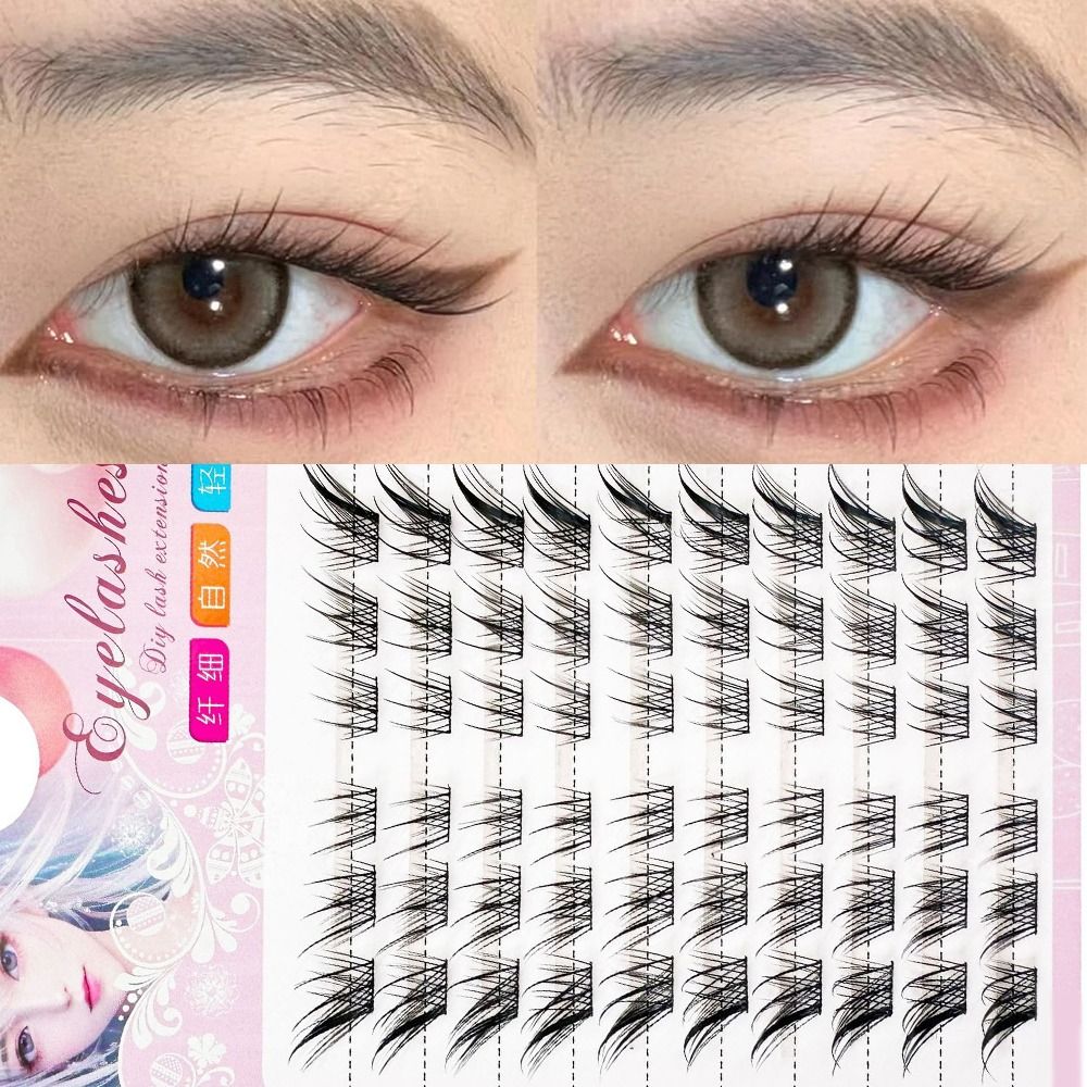 Eyelash Extension For Asian Eyes - 3d gato olho clusters cílios naturais