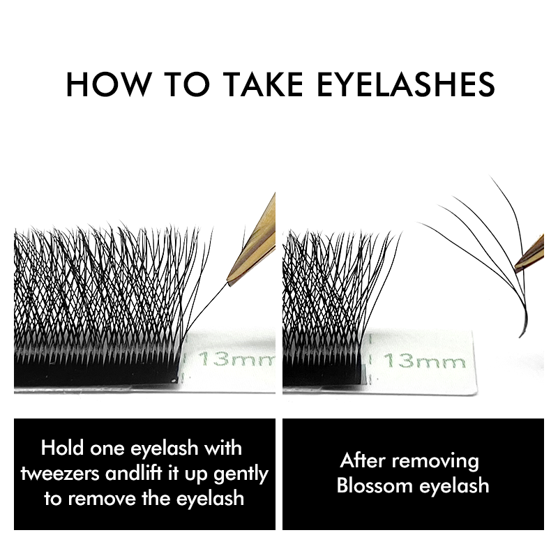 3d 4d 5d 6d w em forma de trev - Eyelash Extension Russian avaliação e preço