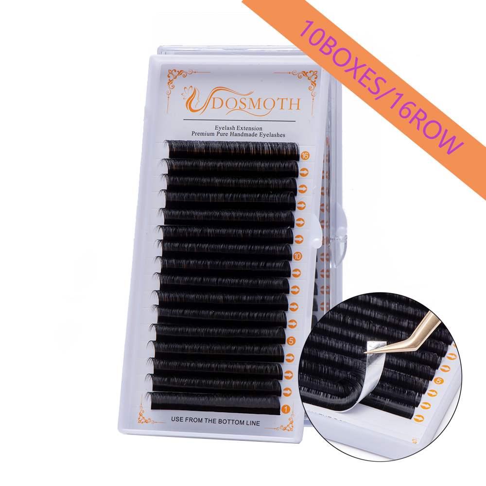 DOSMOTH 10 caixas 16 linhas 7- - Eyelash Extension For Asian Eyes avaliação e preço